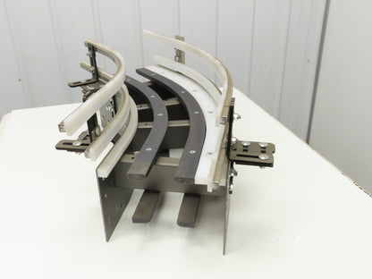 Arrowhead 10" Tabletop Belt Steel Bottle Conveyor 45° Curve Section 33"