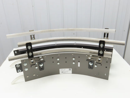 Arrowhead 10" Tabletop Belt Steel Bottle Conveyor 45° Curve Section 33"