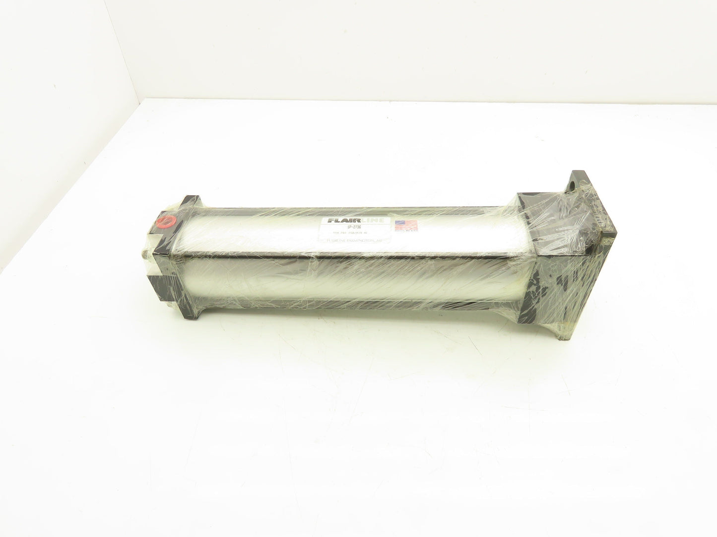 Flairline SP-2736 Flange Mount Pneumatic Cylinder 10" Stroke 2" Bore 5/8" Shaft