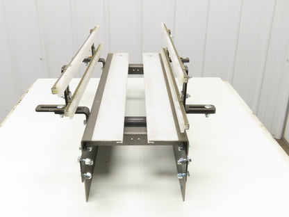 Arrowhead 10" Tabletop Belt Steel Bottle Conveyor Idler Section 32"