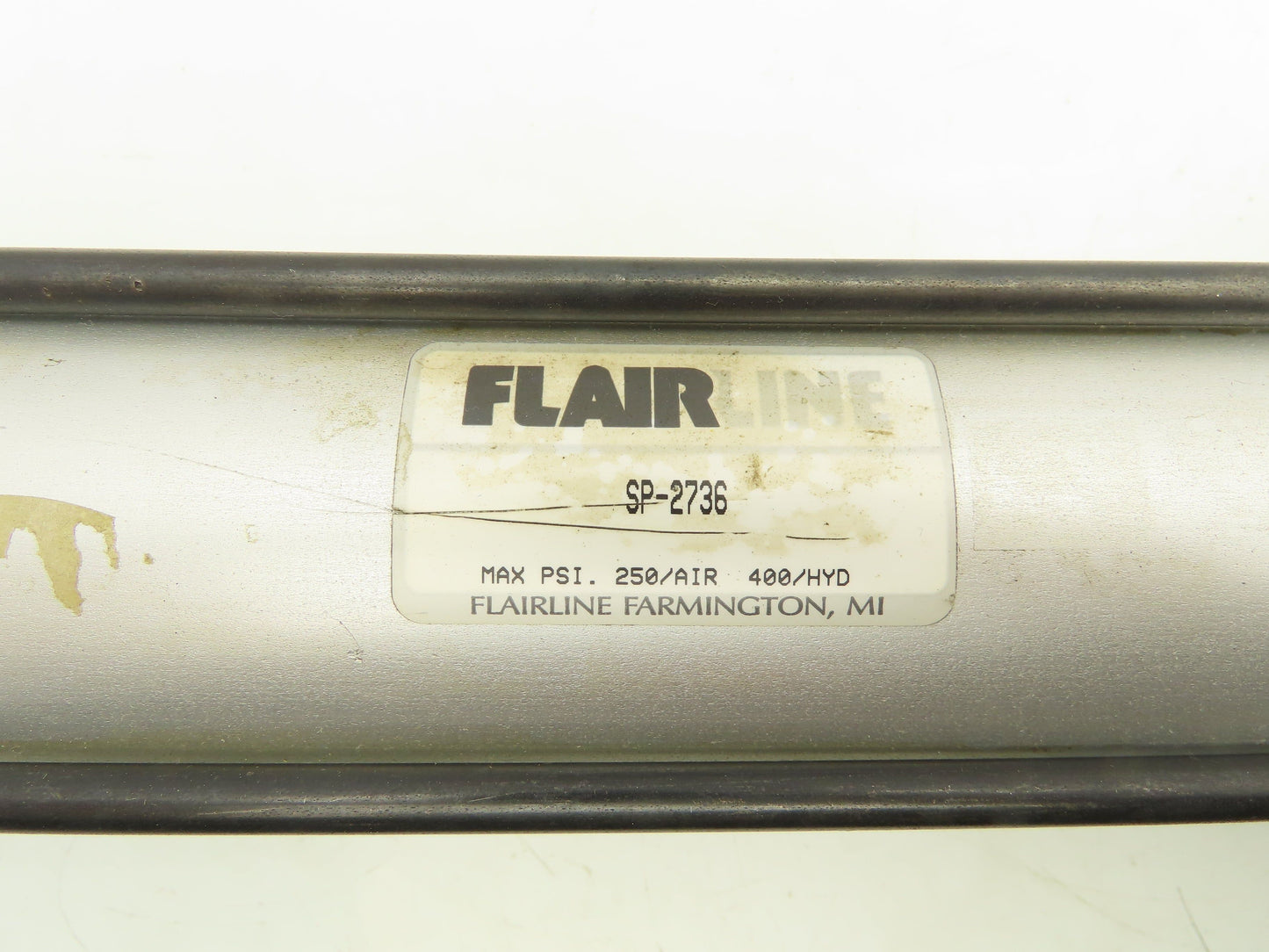 Flairline SP-2736 Flange Mount Pneumatic Cylinder 10" Stroke 2" Bore 5/8" Shaft