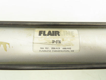Flairline SP-2736 Flange Mount Pneumatic Cylinder 10" Stroke 2" Bore 5/8" Shaft