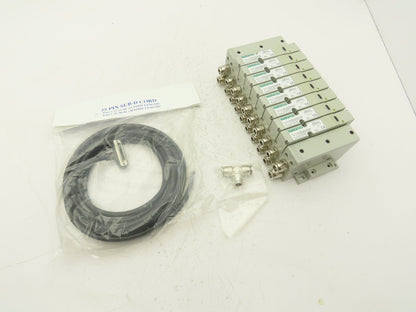 Numatics I63BA4Z2KN00030 120V Pneumatic Solenoid Valve 8-Station Manifold Assy