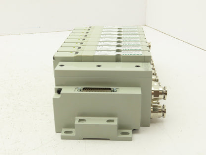 Numatics I63BA4Z2KN00030 120V Pneumatic Solenoid Valve 8-Station Manifold Assy
