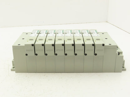 Numatics I63BA4Z2KN00030 120V Pneumatic Solenoid Valve 8-Station Manifold Assy