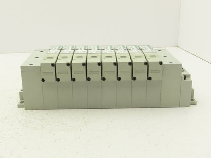 Numatics I63BA4Z2KN00030 120V Pneumatic Solenoid Valve 8-Station Manifold Assy