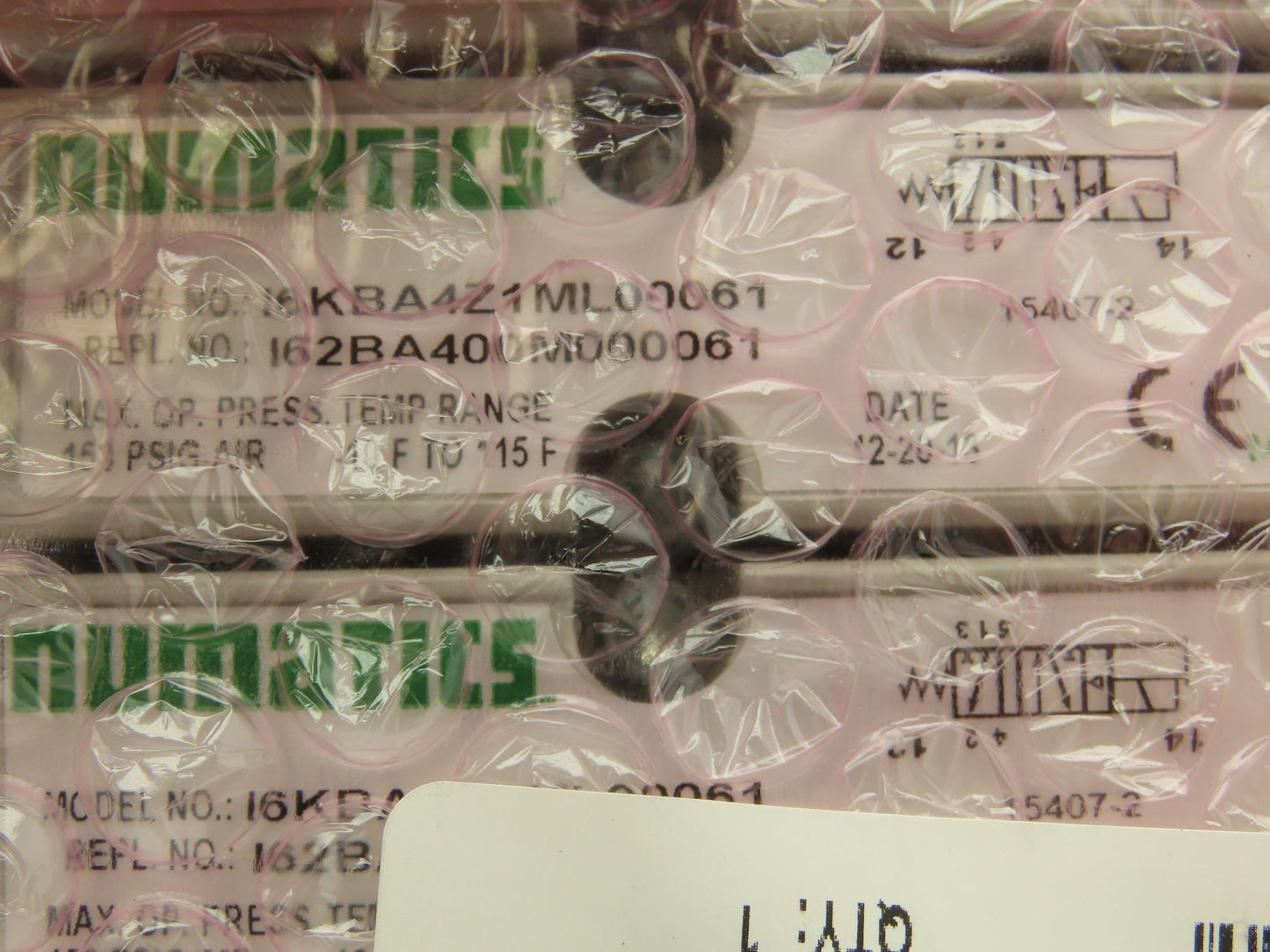 Numatics I6KBA4Z1ML00061 24VDC Pneumatic Solenoid Valve 6-Station Manifold Assy