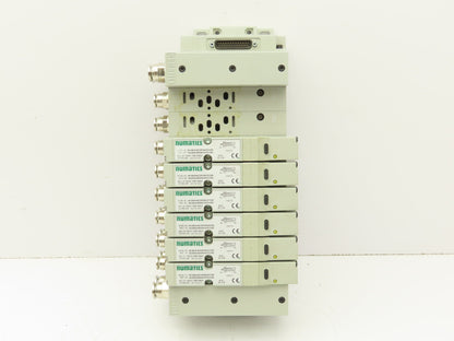 Numatics I63BA4Z2KN00030 120V Pneumatic Solenoid Valve 8-Station Manifold Assy