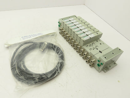 Numatics I63BA4Z1KG00030 120V Pneumatic Solenoid Valve 12-Station Manifold Assy