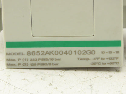 Asco Numatics 8652AK0040102G0 Pneumatic Valve Air Regulator with Gauge 1/2" npt