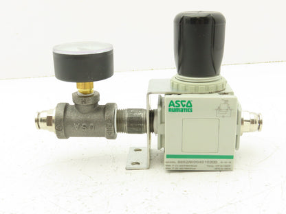 Asco Numatics 8652AK0040102G0 Pneumatic Valve Air Regulator with Gauge 1/2" npt