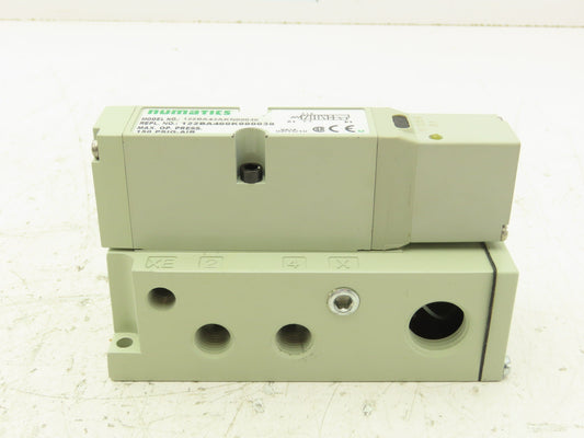 Numatics 122BA43AKN00030 120V Pneumatic Solenoid Valve w/Manifold 1/4" npt
