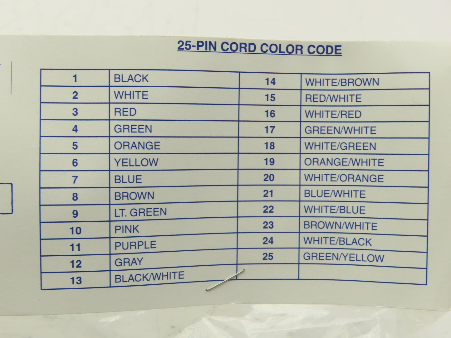 Numatics 25-15-90 Manifold Cordset 25-Pin Sub-D Female Elbow 15' Cord