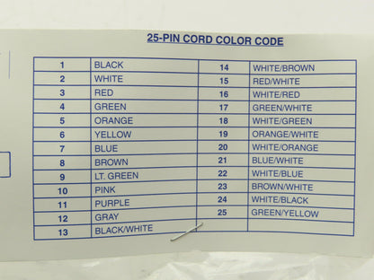 Numatics 25-15-90 Manifold Cordset 25-Pin Sub-D Female Elbow 15' Cord