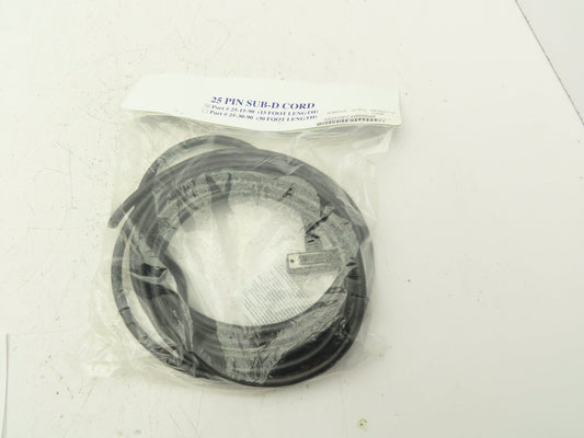 Numatics 25-15-90 Manifold Cordset 25-Pin Sub-D Female Elbow 15' Cord