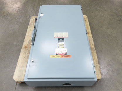 Square D H365 Safety Disconnect Switch 400A 600V 3 Pole Fused Type E2