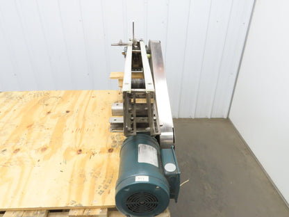 Arrowhead 3.25" Tabletop Belt Stainless Bottle Conveyor 36" Chain Drive 460V 3PH