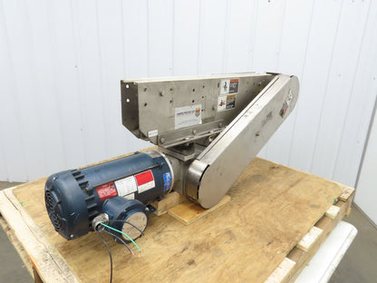 Arrowhead 3.25" Tabletop Belt Stainless Bottle Conveyor 36" Chain Drive 460V 3PH