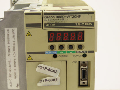 Omron R88D-WT20HF AC Servo Drive 480V 8.4A 2kW 3PH
