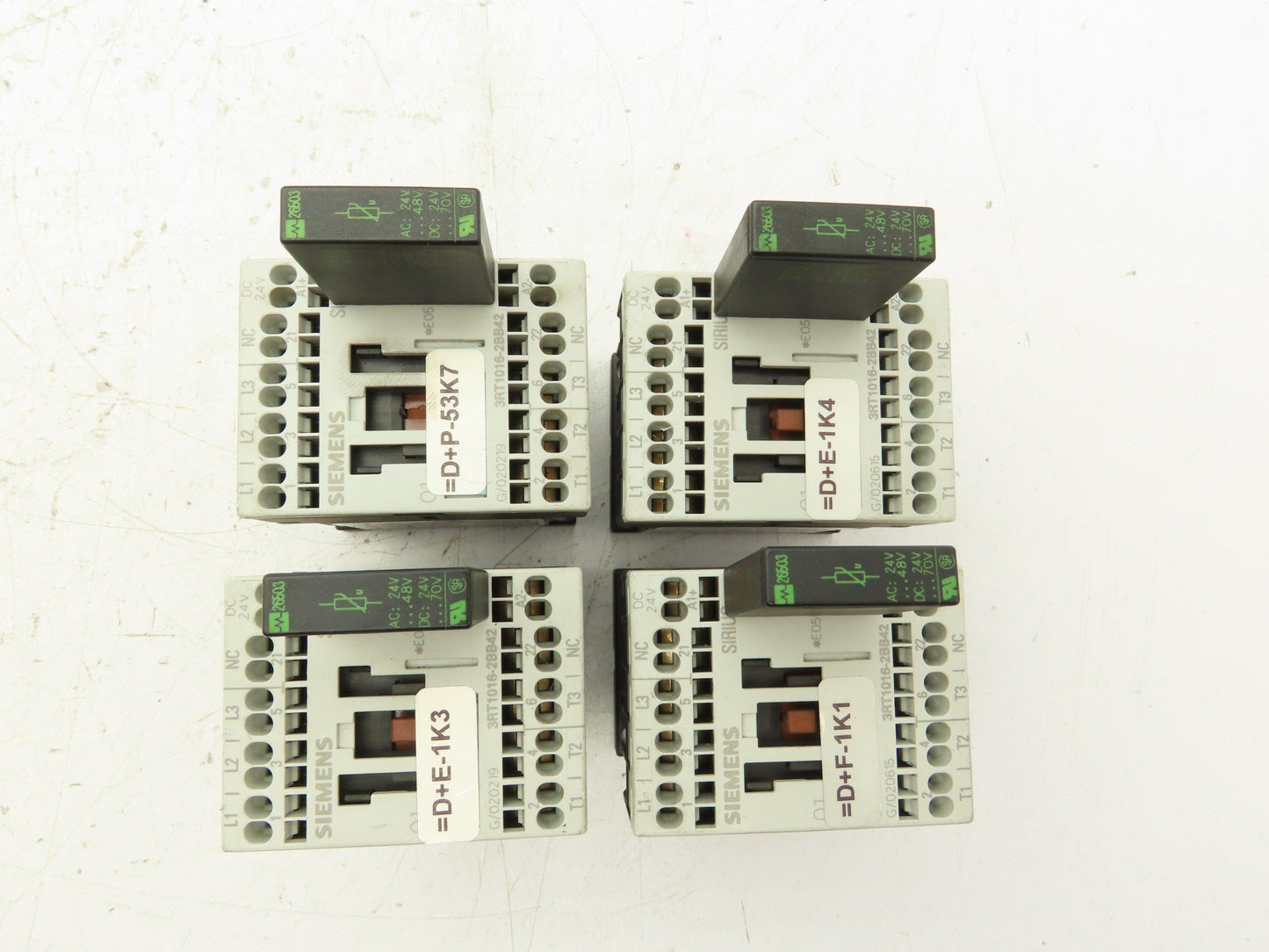 Siemens 3RT1016-2BB42 Contactor 3 Pole 20A 600V Lot of 4