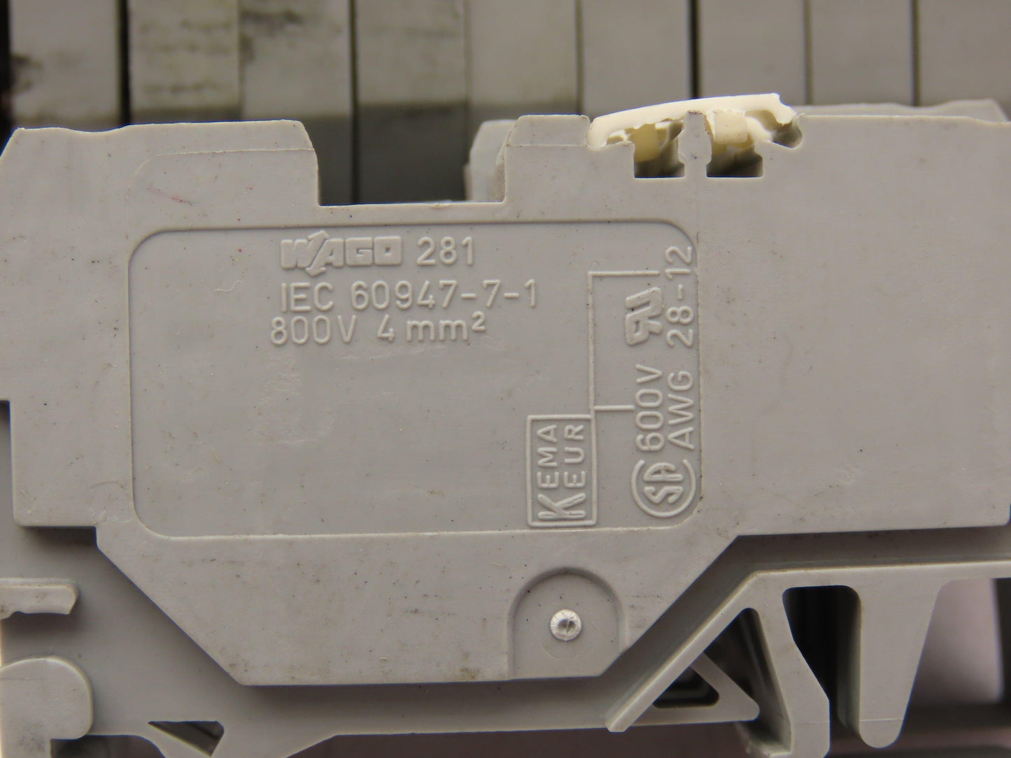 Wago 281 Terminal Block 800V 4mm Lot of 60