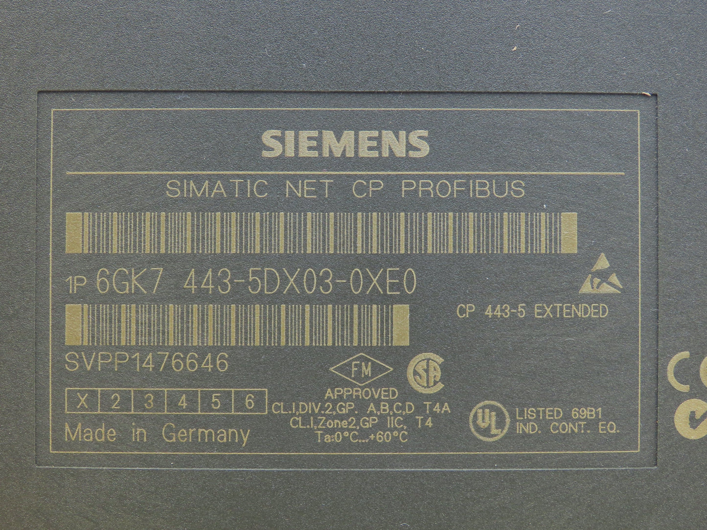 Siemens 6GK7 443-5DX03-0XE0 Simatic Net CP Profibus Communication Module
