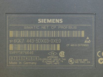 Siemens 6GK7 443-5DX03-0XE0 Simatic Net CP Profibus Communication Module