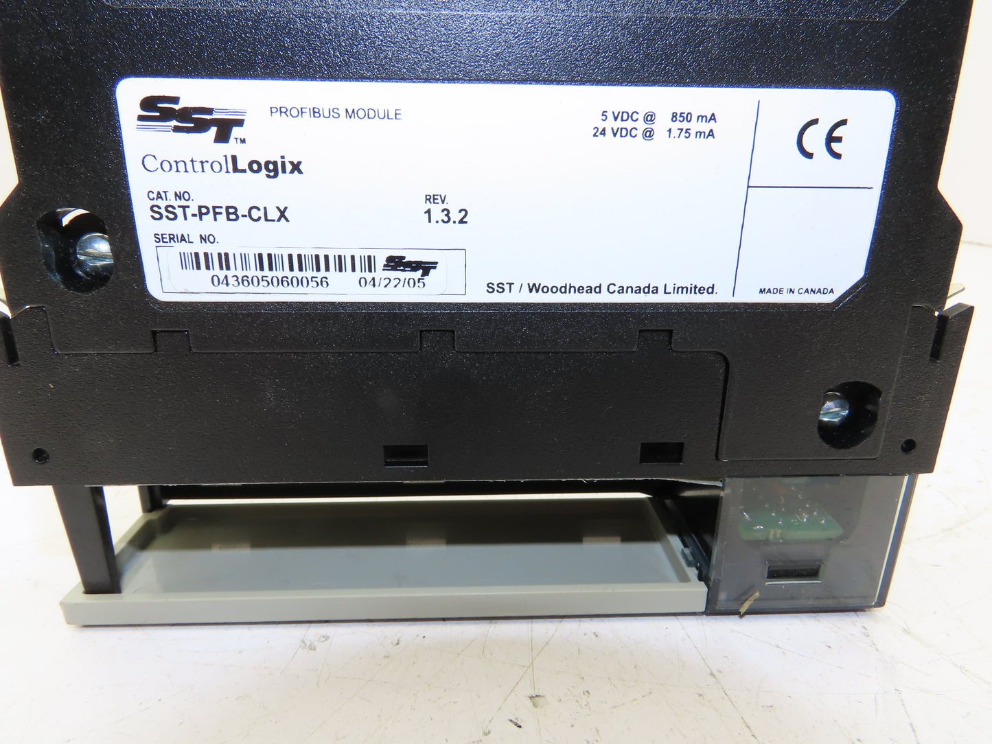 Woodhead SST-PFB-CLX SST ControlLogix Profibus Module Rev 1.3.2