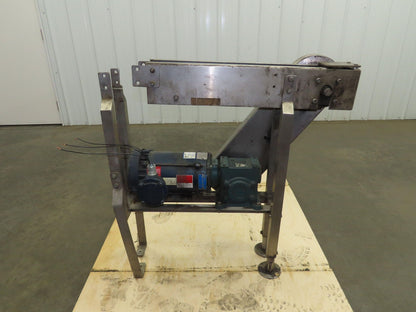 Arrowhead 3.25" Tabletop Belt Stainless Bottle Conveyor 28" Drive 460V