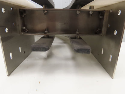 Arrowhead 10" Tabletop Belt Steel Bottle Conveyor 60° Curve 40"L x 7-5/8"H