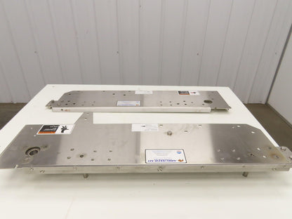 Arrowhead Tabletop Belt Steel Bottle Conveyor Set of 2 Side Panels 36" Section