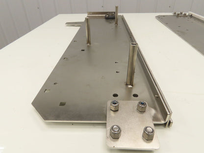 Arrowhead Tabletop Belt Steel Bottle Conveyor Set of 2 Side Panels 36" Section