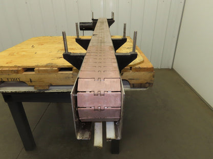 4.5"x 7' 6" Tabletop Belt Stainless Bottle Conveyor 90VDC End Drive
