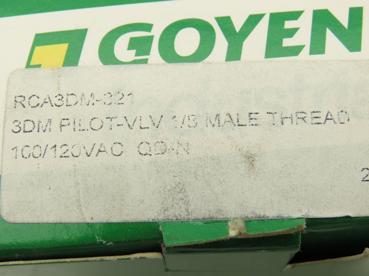 Goyen RCA3DM-321 Solenoid Pilot Valve 1/8" NPT 120V