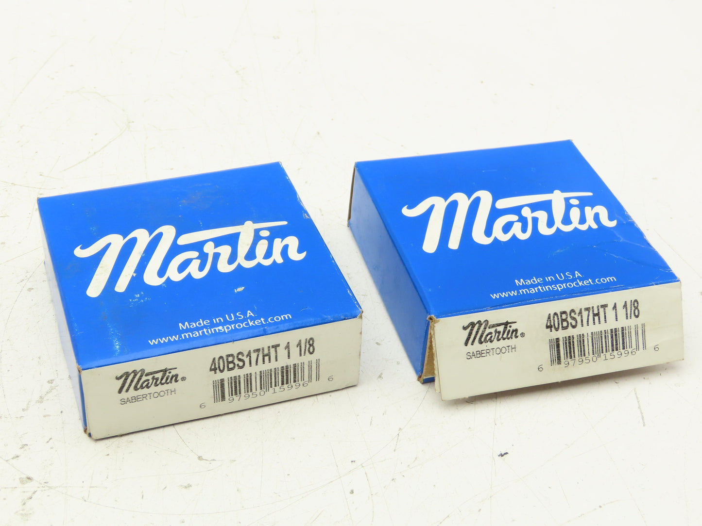 Martin 40BS17HT 1 1/8 Saber Sprocket 1-1/8" Finished Bore 17-Teeth Lot of 2