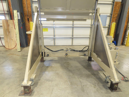 MTC LE-SL Hydraulic Tote Dumper 2-Bin 1/2 Yd Hopper Box Tipper 2000Lb 3Hp 460V