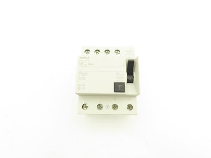 Siemens 5SM3344-6 Circuit Breaker 4 Pole 40 Amp RCCB 400V