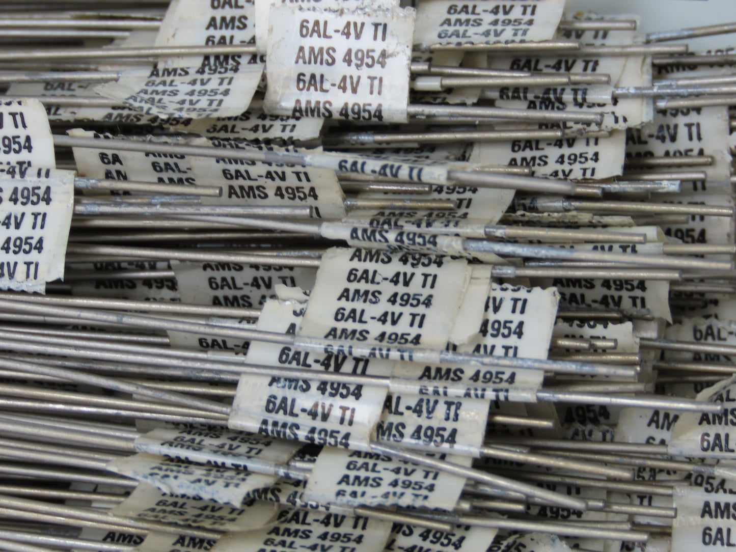 6AL-4VTI Titanium Welding Wire Rod 1/32 x 36" Long Lot of 330