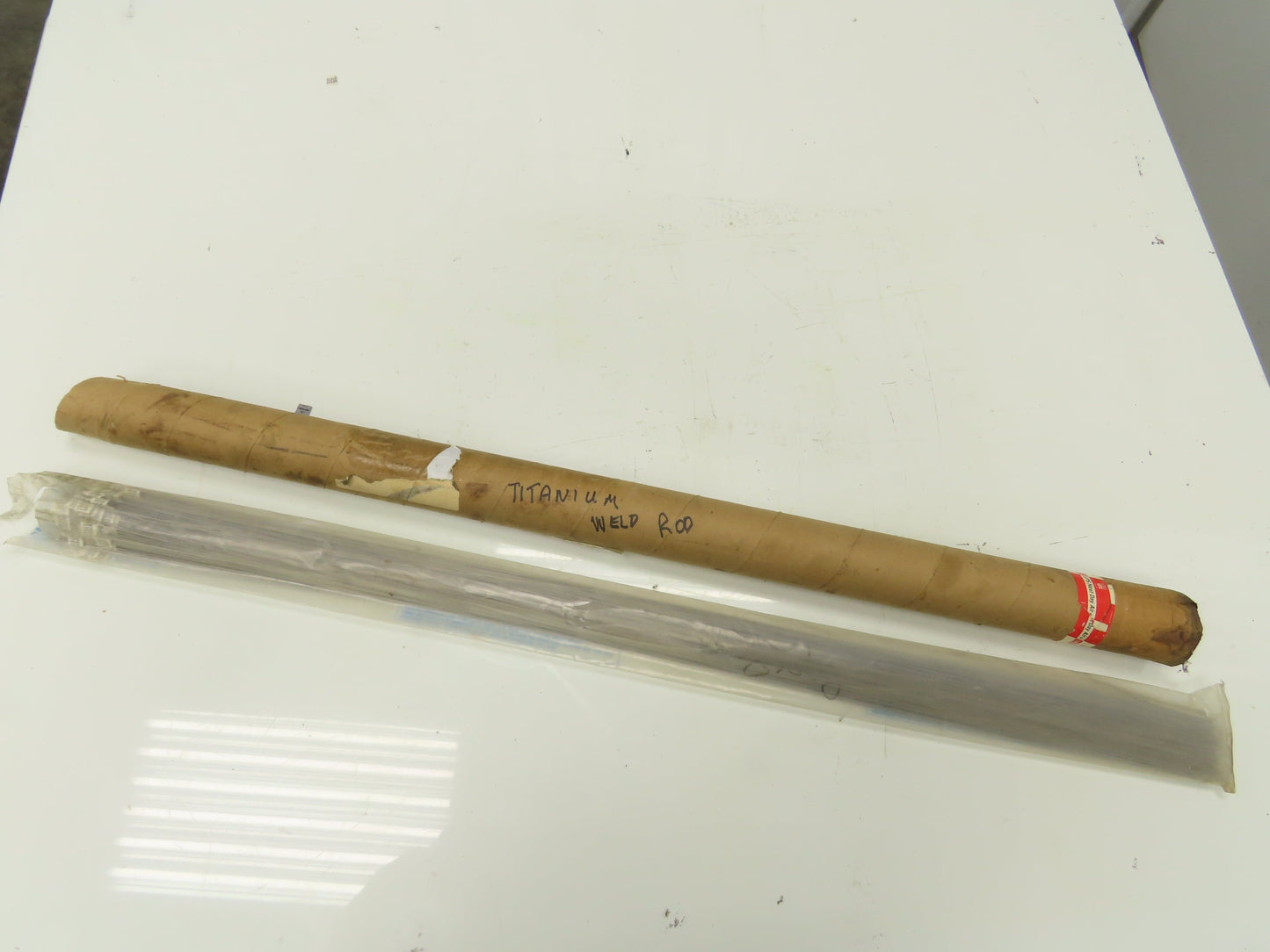6AL-4VTI Titanium Welding Wire Rod 1/32 x 36" Long Lot of 330