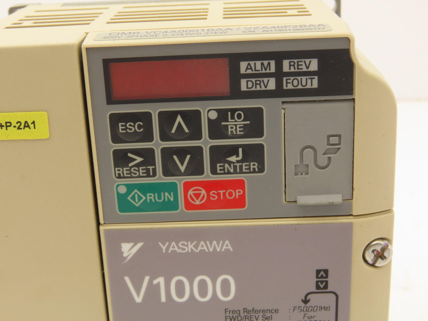 Yaskawa CIMR-VC4A0001BAA VFD AC Inverter Drive 0.37kW 480V 3PH