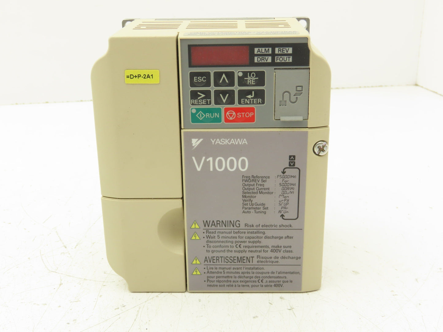 Yaskawa CIMR-VC4A0001BAA VFD AC Inverter Drive 0.37kW 480V 3PH