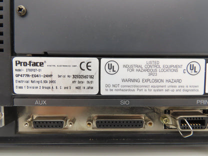 Pro-Face GP477R-EG41-24VP Digital HMI Operator Display Panel 24V