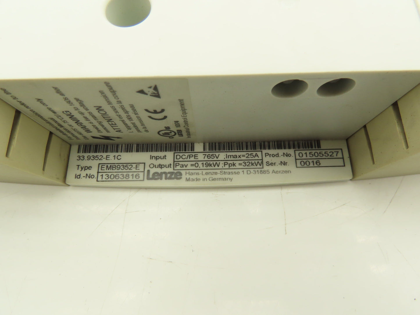 Lenze EMB9352-E Servo Drive Brake Chopper Module 25A