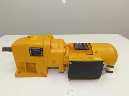 Nord SK 63L/4 Brake Gearmotor .25Hp 230/460V 3PH 159:1 Reducer 10rpm SK13VL