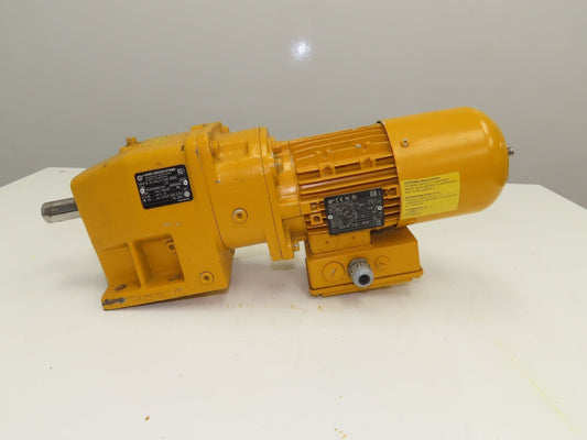 Nord SK 63L/4 Brake Gearmotor .25Hp 230/460V 3PH 159:1 Reducer 10rpm SK13VL-63L