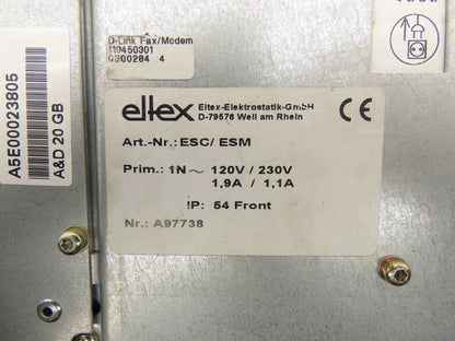 Siemens Ellex 6AV7722-1AC00 HMI Simatic PC Panel Windows Embedded 120-230V 12"