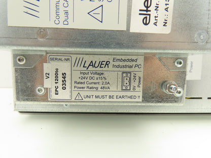 Ellex Lauer ESC2/EBE HMI Operator Touch Panel PC Windows Embedded 12"