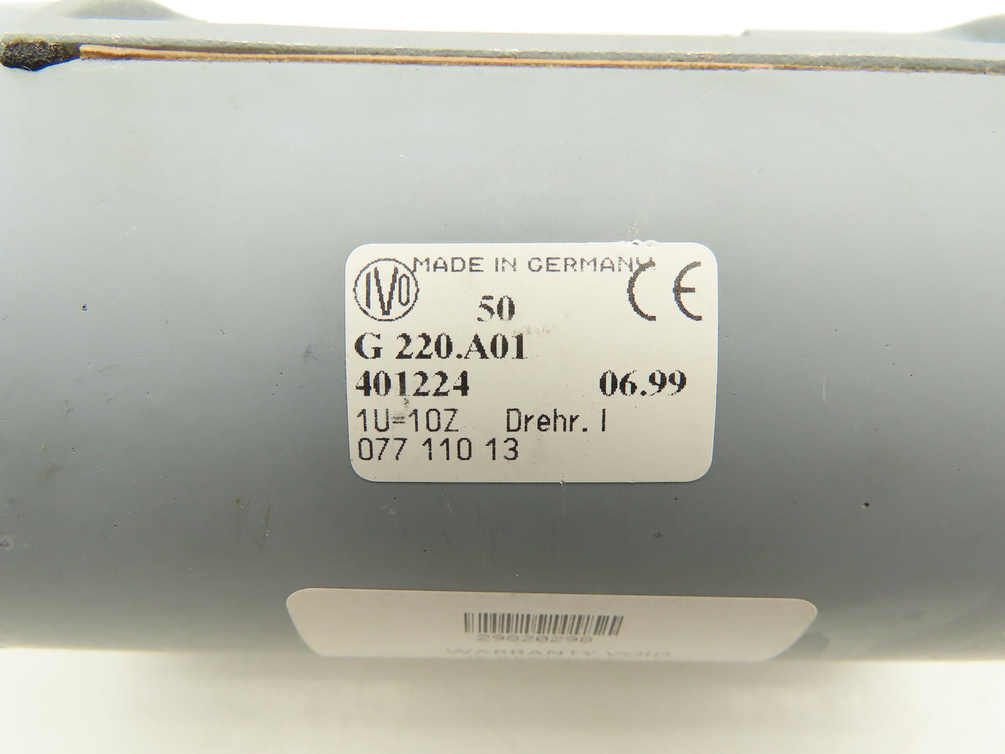 IVO Baumer G 220.A01 Rotary Counter Timer 10 Counts Per Rotation