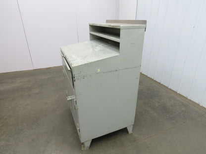 Strong Hold Extreme Duty 12 GA Shop Desk 1 Drawer Riser Shelf 36x28x54"