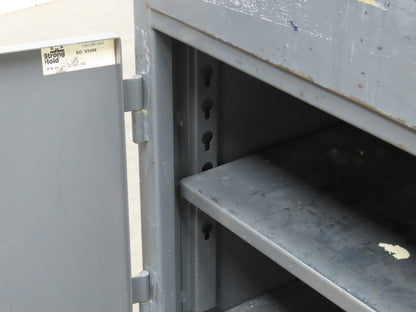 Strong Hold Extreme Duty 12 GA Shop Desk 1 Drawer Riser Shelf 36x28x54"